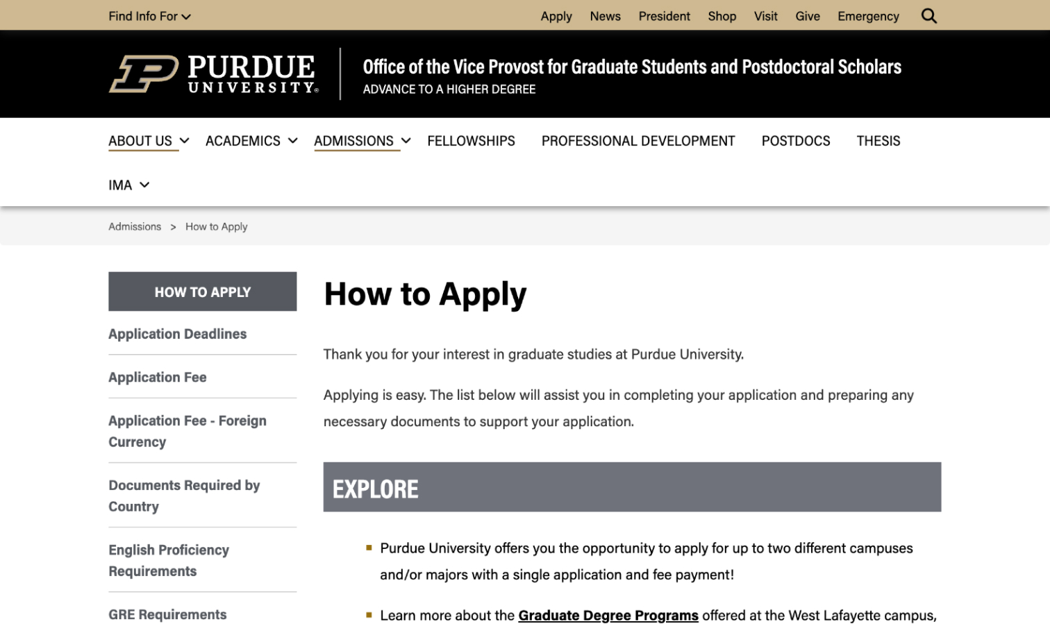 Existing How To Apply Screenshot